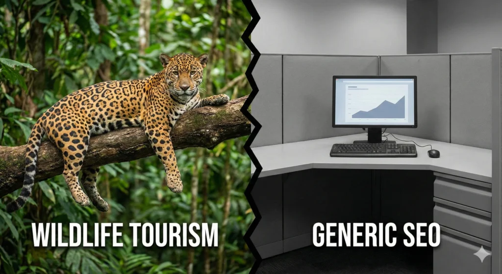 Wildlife tourism SEO vs generic SEO agencies comparison - SEO for Wildlife Tour Operators